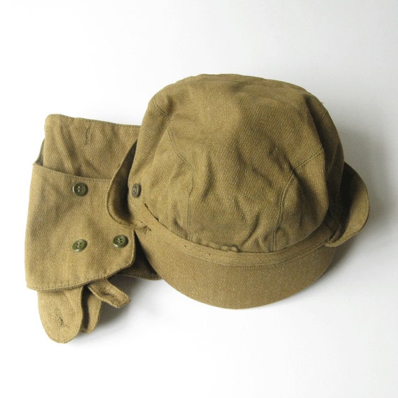 Vintage Military Hat, Authentic Hat, War Memorabilia