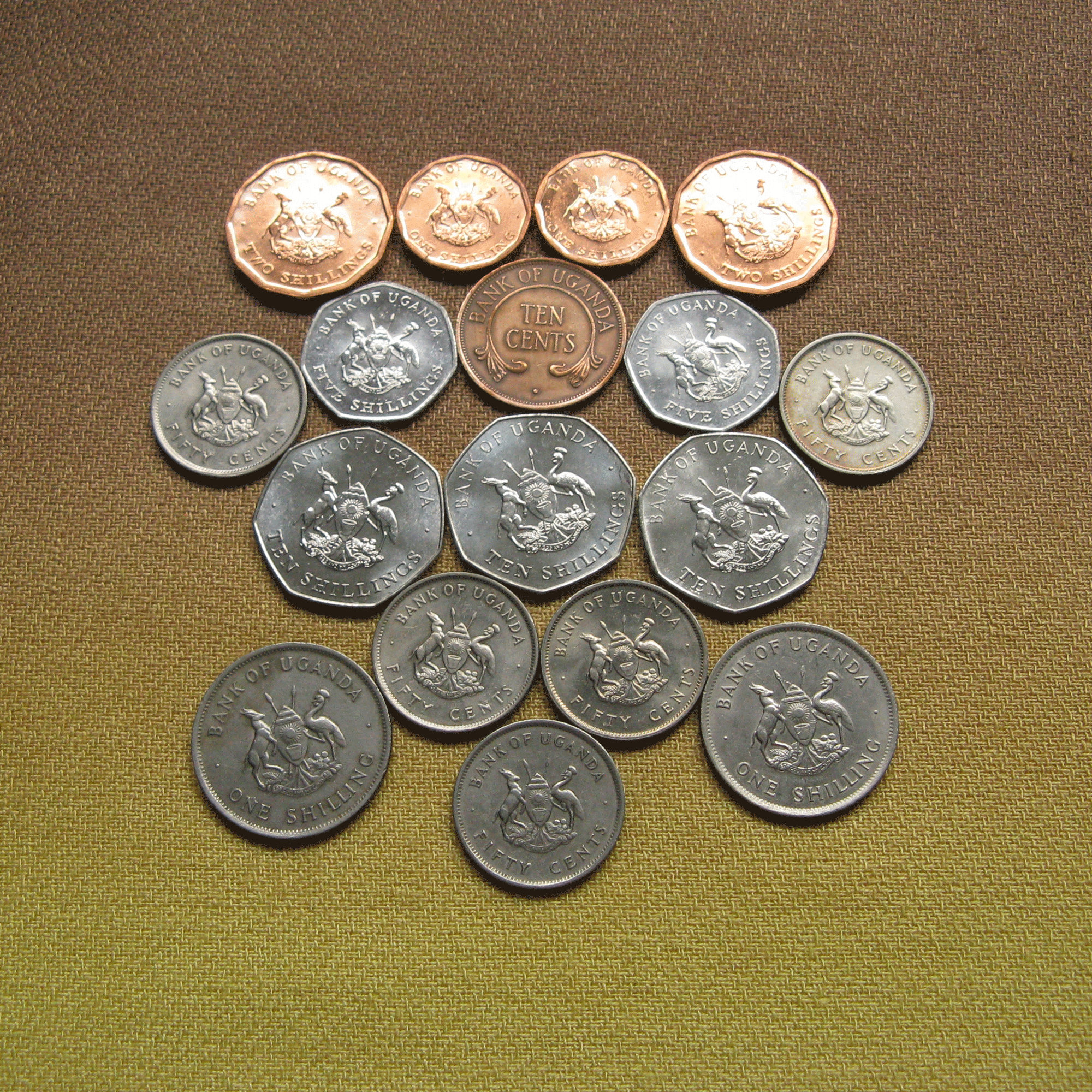 Vintage Uganda Coin Set: 17 Antique Bird Coins - Etsy