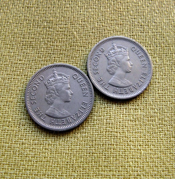 1965年 イギリス領カリブ海10セント硬貨：船のデザイン - Etsy 日本