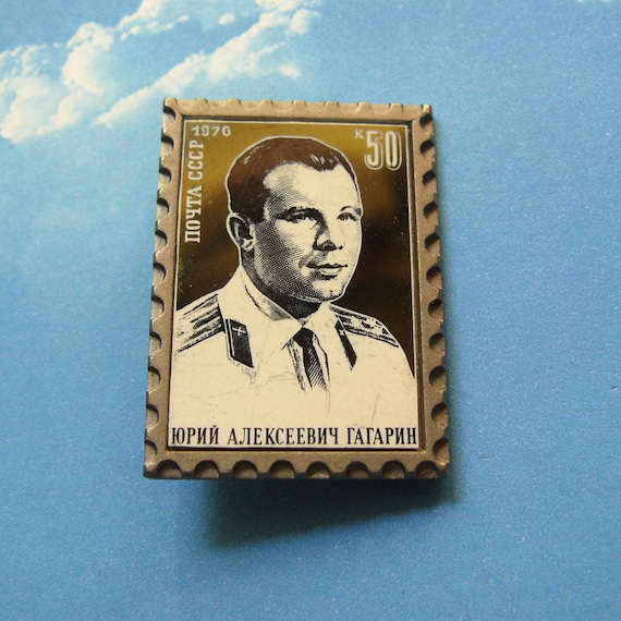 Yuri Gagarin Badge, Cosmonaut Pins, Space Badge, … - image 1