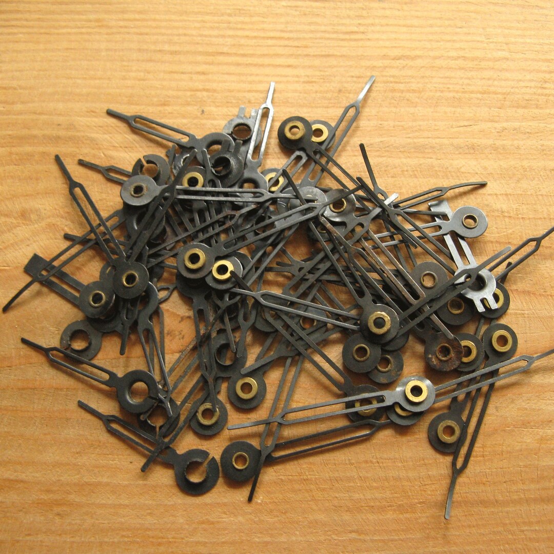 Vintage Clock Hands, Tiny Clock Hands, Metal Clock Hands, Small Metal