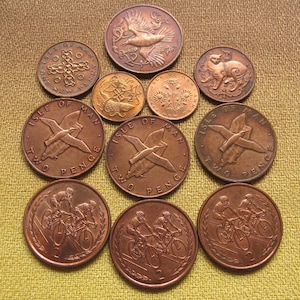 Isle of Man Coins: Queen Elizabeth, 1970s-90s, Jewelry Making