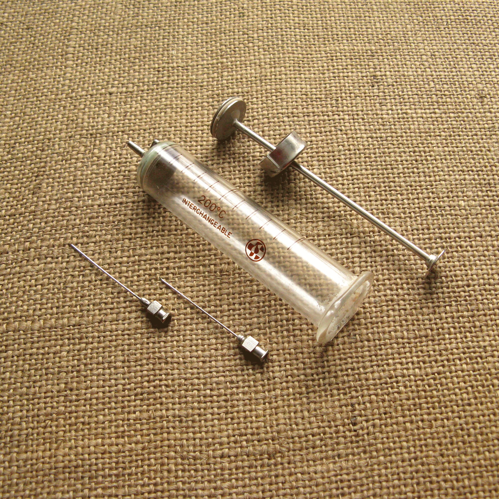 3 Vintage Syringes and Sterilizer Medical Theme Hospital Etsy