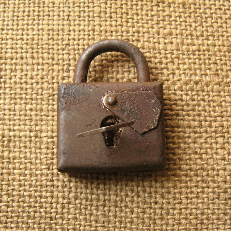 Vintage Lock Padlock With Key Working Padlock Antique Lock Etsy