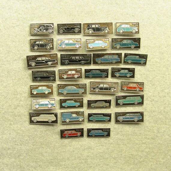 Antique Cars Industrial Badge Scrapbooking Cars Collectible Auto Car Party Vintage Cars Pins Collection Car Man Cave Art