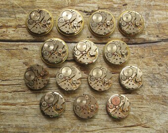 Mouvements de montre Pobeda (22 mm) : accessoires steampunk, pièces de montres anciennes
