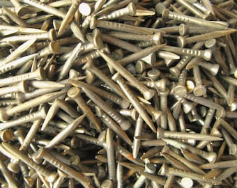 100 chiodi vintage in bronzo: 3/4 di pollice, inutilizzati