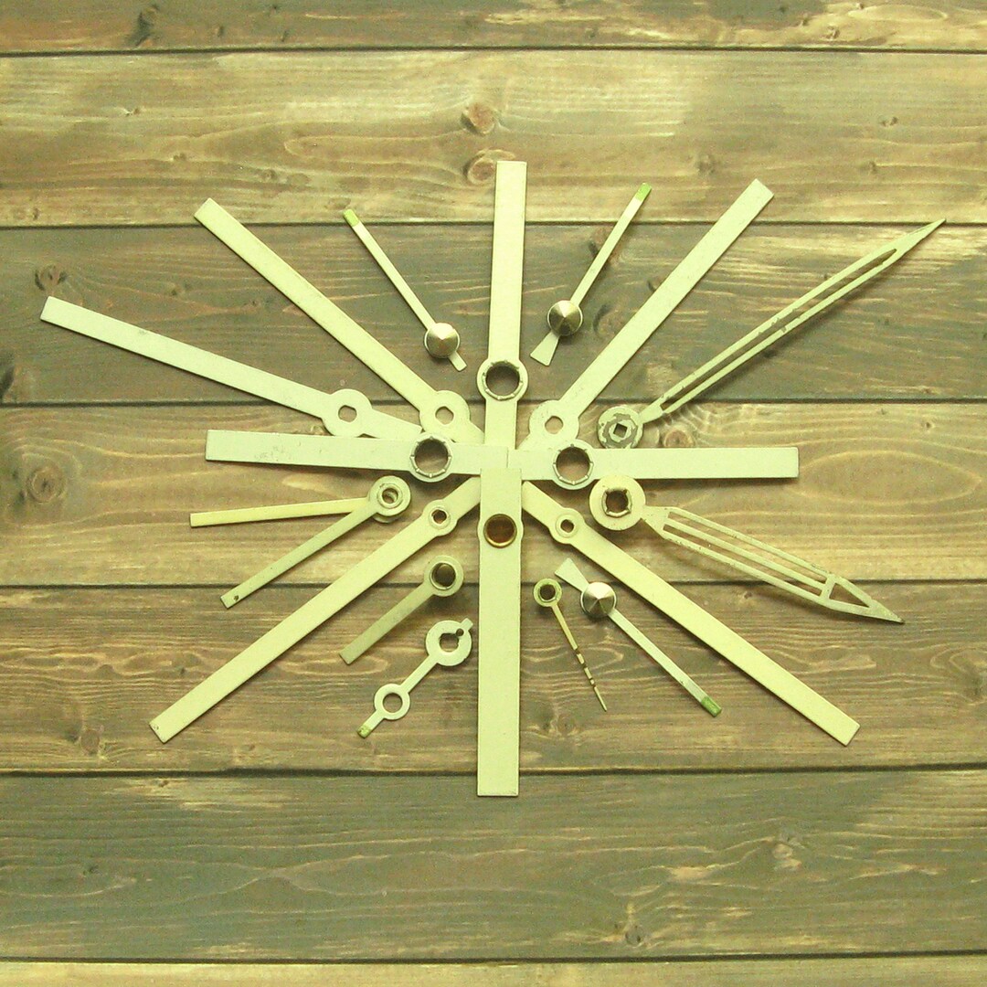 19 Vintage Clock Hands Tiny Clock Hands Metal Clock Hands Etsy