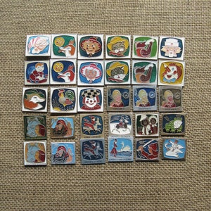Vintage stripfiguren pins, cartoon badges, pins voor verzamelaars, pins voor kinderen, verzamelbare badges, pins en patches