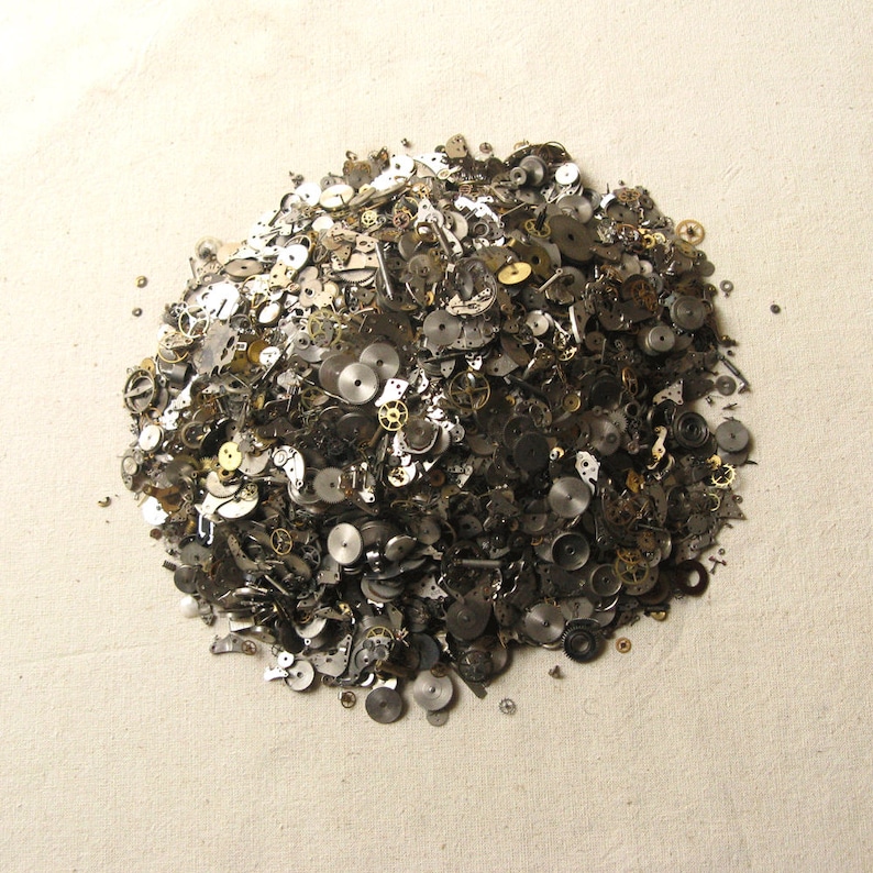 20 gr Wrist Watch Parts Jewelry Making Antique Metal Parts Etsy