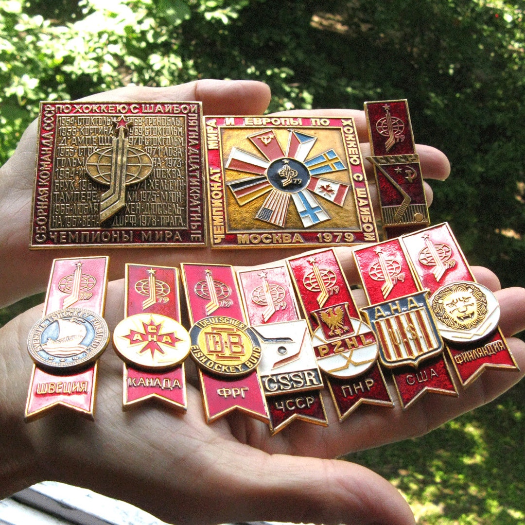 1979 Moscow Hockey Championship Pins: Sports Collector Set - Etsy