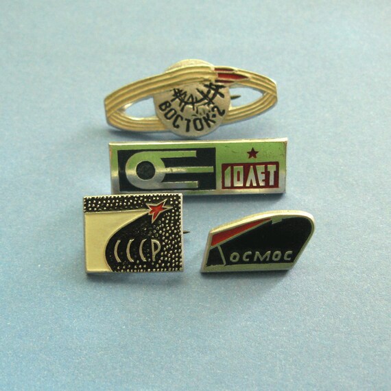 Vintage Space Pins, Cosmos Exploration, Space Bad… - image 2