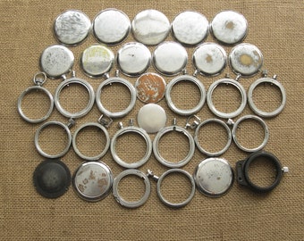 Vintage Wrist Stop Watch Parts: 31 Piece Lot, Repair or Craft