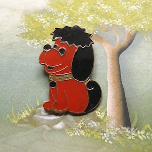 Vintage Cartoon Characters Pin, Cartoon Badge, Pins for Collectors, Pins for Kids, Collectible Badges, Dog Pin