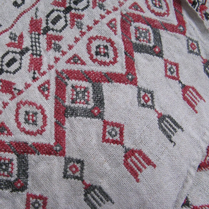 Vintage Ukrainian Needlework Towel, Embroidery Towel, Vintage Craftwork