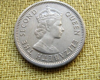 1965年 イギリス領カリブ海10セント硬貨：船のデザイン - Etsy 日本