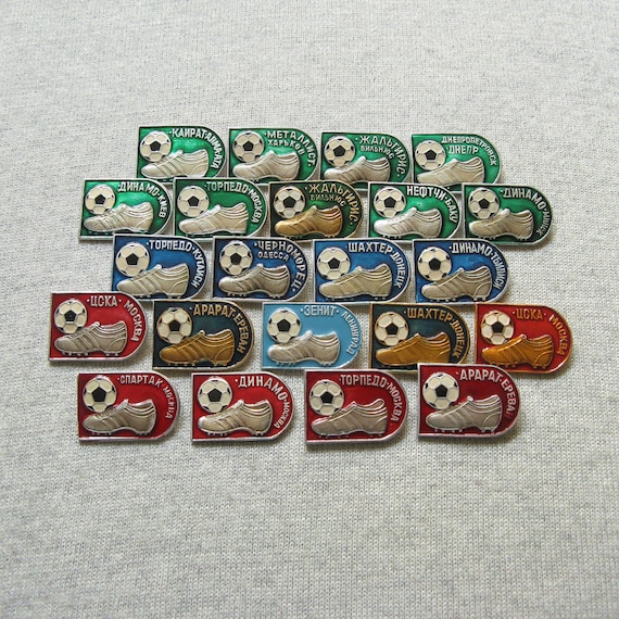 Soviet Football Pins, Football Clubs Badges, Footb
