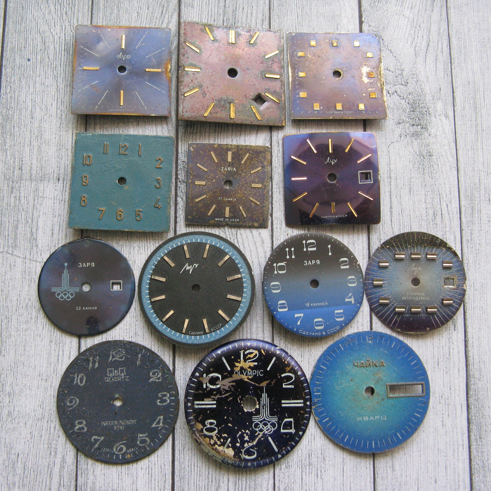 Vintage Watch Faces Antique Dials Parts Dials For Steampunk Etsy