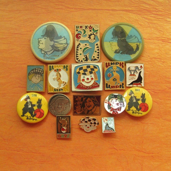 Vintage Circus Pins, Circus Artists, Circus Animal