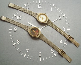 Vintage Oreintex Wrist Watches with Original Bracelets - For Parts/Repair