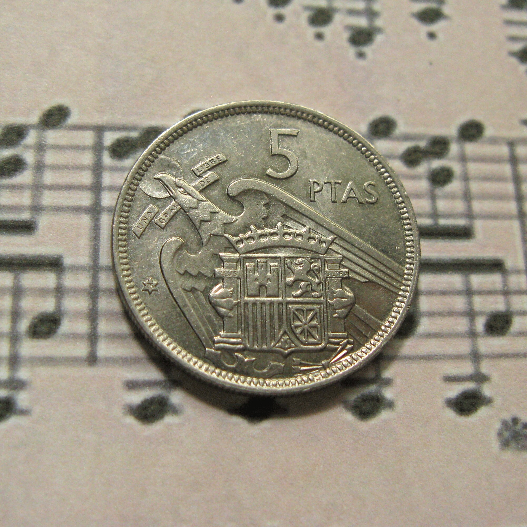 1957年スペイン5ペセタ硬貨：ヨーロッパ通貨、17枚セット - Etsy 日本