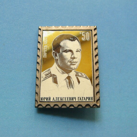Yuri Gagarin Badge, Cosmonaut Pins, Space Badge, … - image 2