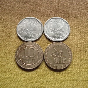 1988年 10フラン 硬貨 8枚セット フランス - 10フラン - 1988年～2000年発行 - バスティーユの天才