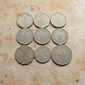 Hong Kong Coin Set: Vintage Cents and Dollars, Collectible Currency