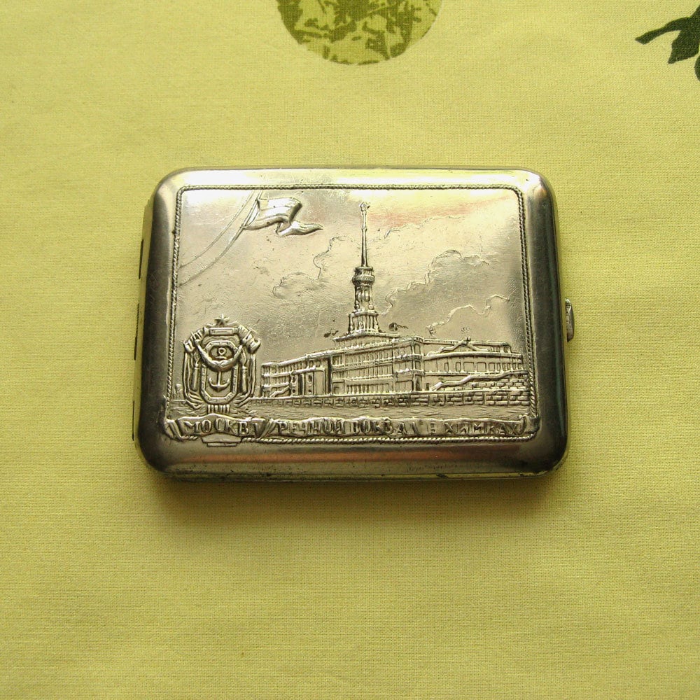 vintage stainless steel cigarette case Slim Metal & Dispenser 1PC King Size Premium Metal