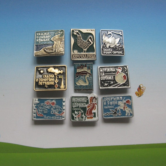 Vintage Cartoon Characters Pins, Cartoon Badges, … - image 2