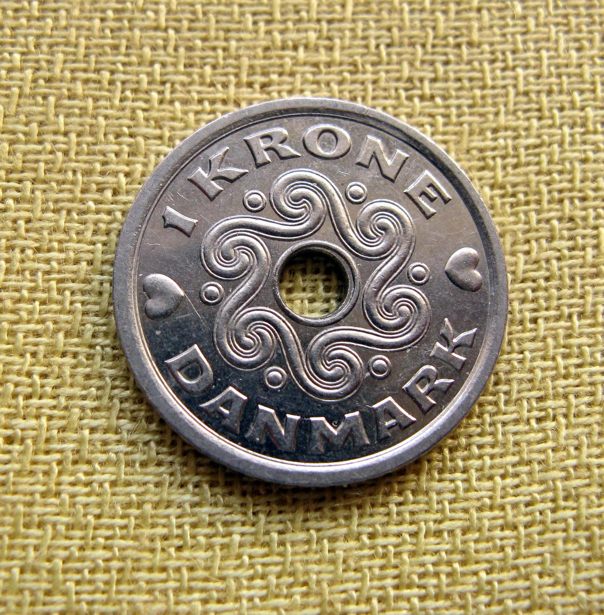 ヴィンテージ デンマーク 1 クローネ コイン - 2000 年 - Etsy 日本