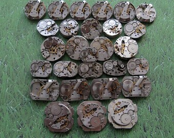 28 Vintage Watch Movements: Steampunk Jewelry Supplies