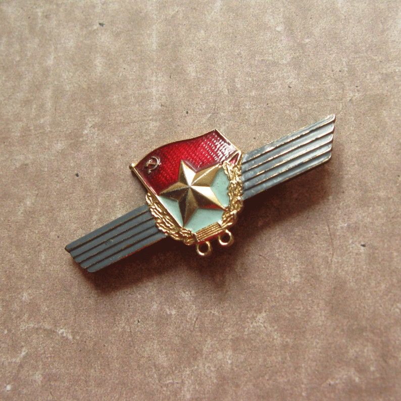 Military Badge Soviet Pins Extended Service Badge Military Pin