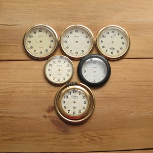 Wecker Gesichter Slava, Vintage Wecker, Retro Uhrenteile, Uhrengesichter, Metall Zifferblätter, Vintage Wecker, Kunststoff Gesichter