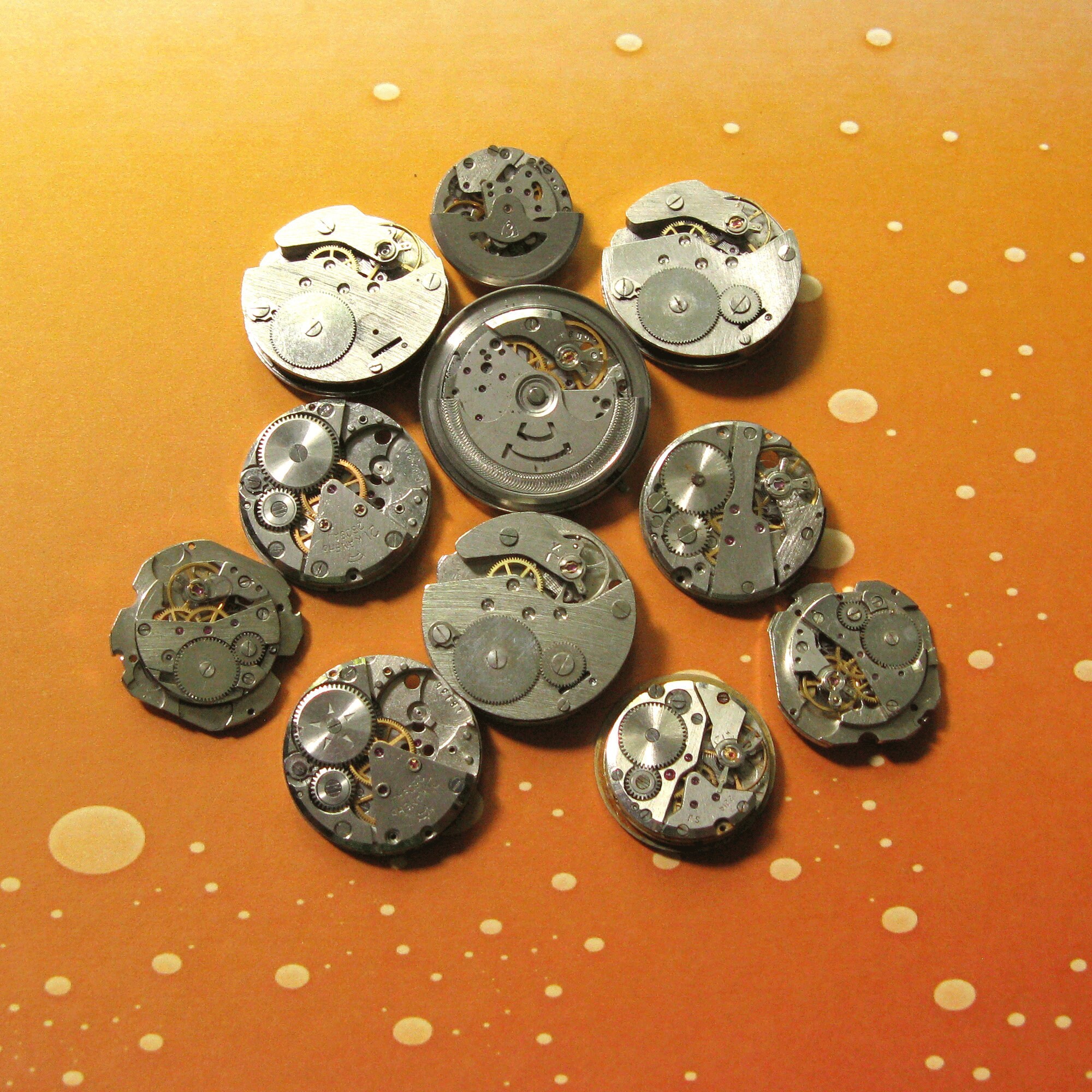 11 pcs Assorted Watch Movements Small Watch Movements Etsy