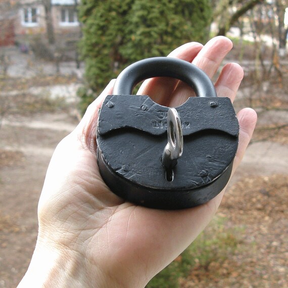 Antique Padlock, Wedding Lock, Love Lock and Key,