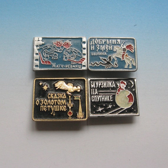 Vintage Cartoon Characters Pins, Cartoon Badges, … - image 3