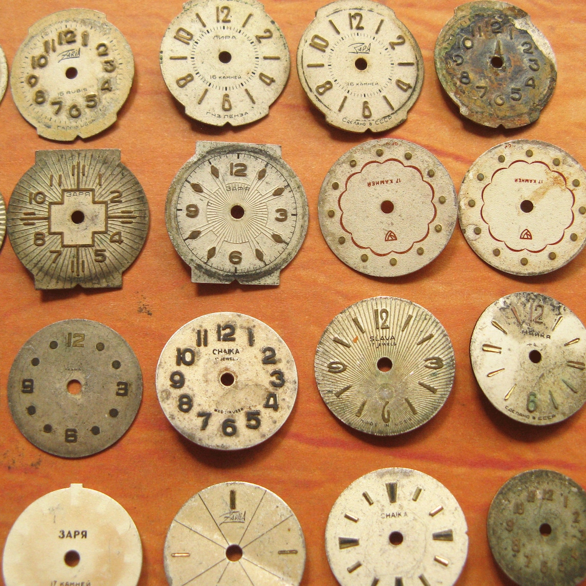 Vintage Watch Faces Antique Dials Parts Dials For Steampunk Etsy