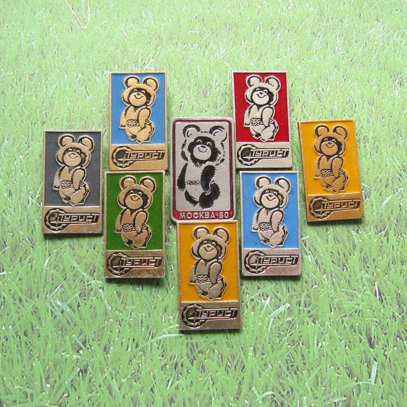Soviet Pins Olympic Games 80 Moscow Games Symbol Russian Etsy