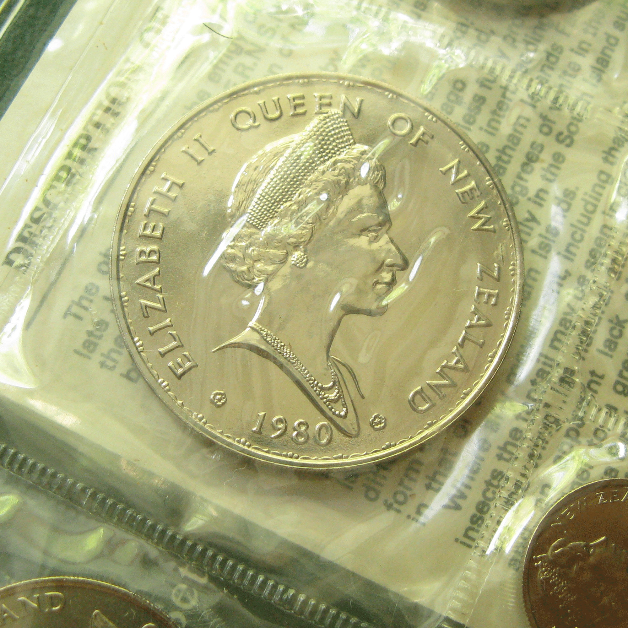 1980 Full Set New Zealand Coins Coins From New Zealand Coins Etsy