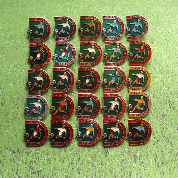 Soviet Football Pins, Football Clubs Badges, Foot… - image 1