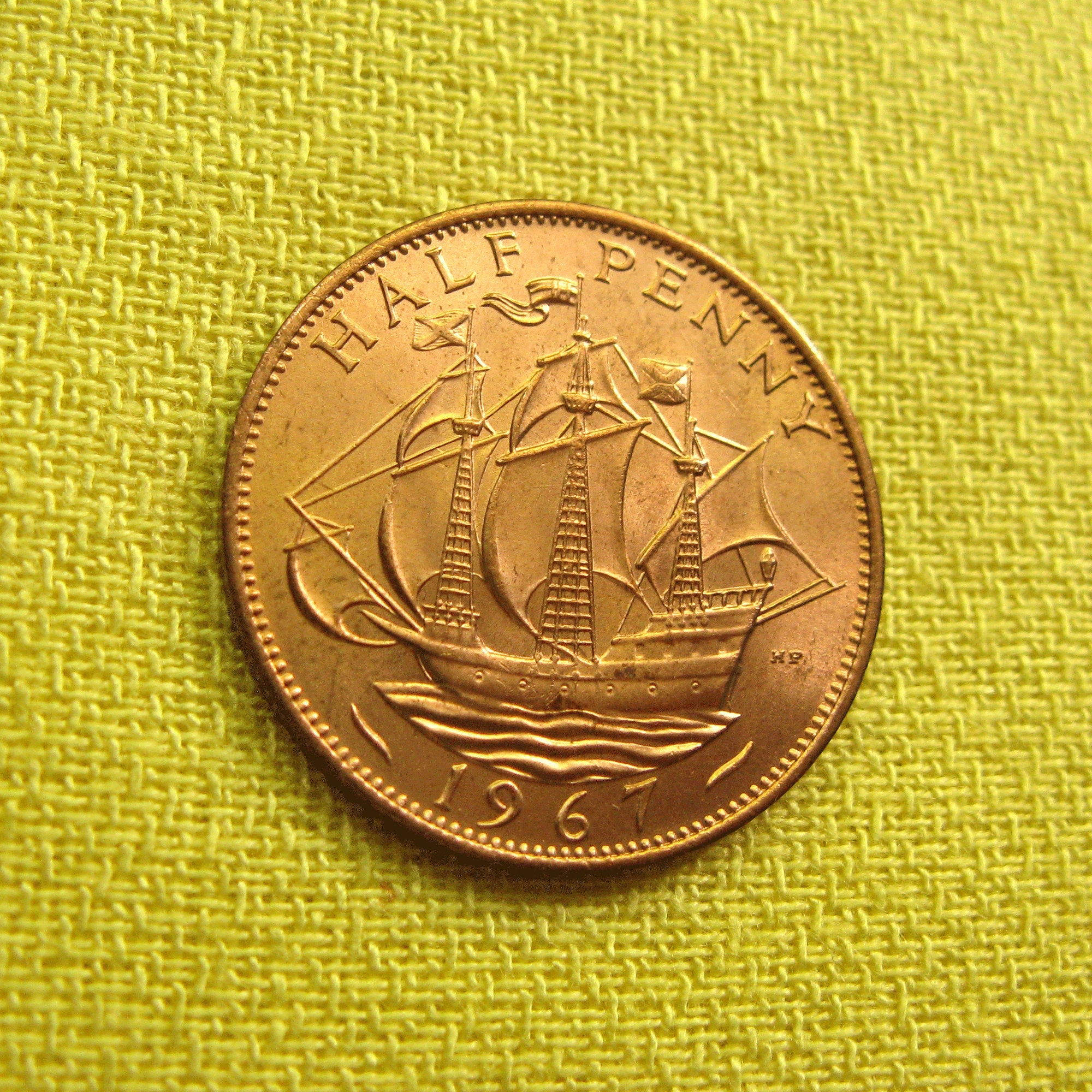 1967-half-penny-coins-british-coins-uk-collectible-coin-etsy