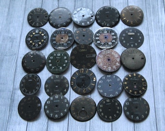 25 quadranti per orologi vintage in stile steampunk: quadranti in metallo (25-31 mm)