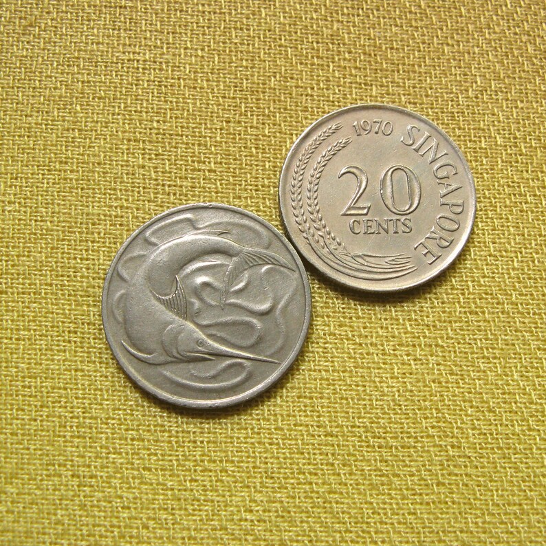 Singapore Coins Coins for Jewelry Making Etsy