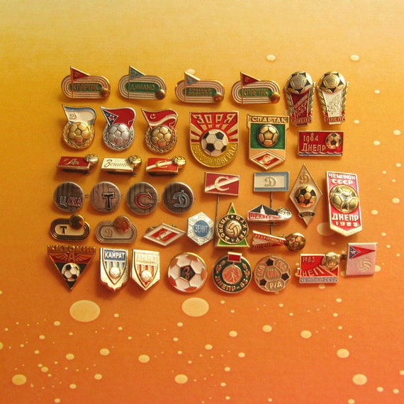 Soviet Football Pins, Football Clubs Badges, Footb