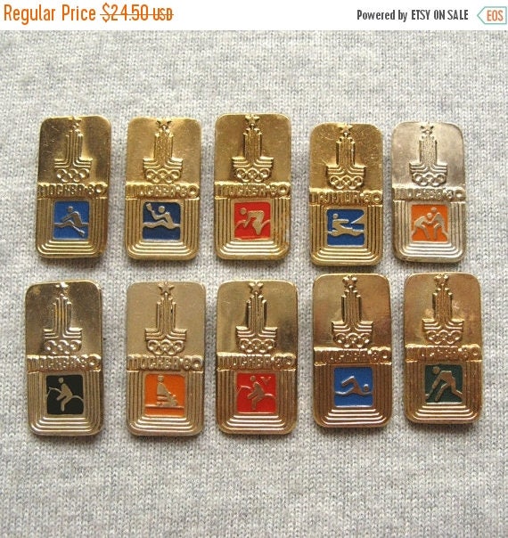 22nd Olympic Games Pins, Sports Collectible, Summe