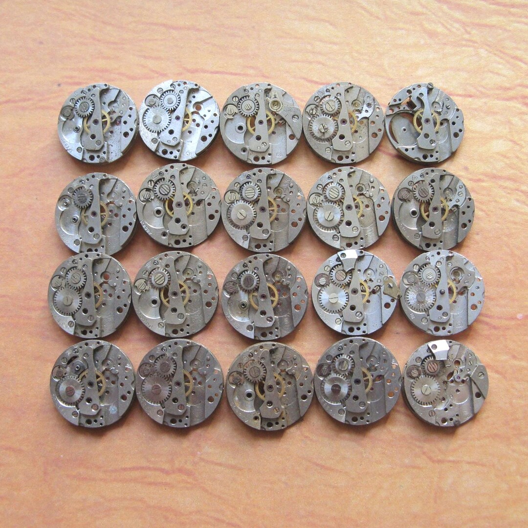 Vintage Watch Movements: Steampunk Supplies, Watch Parts (lot of