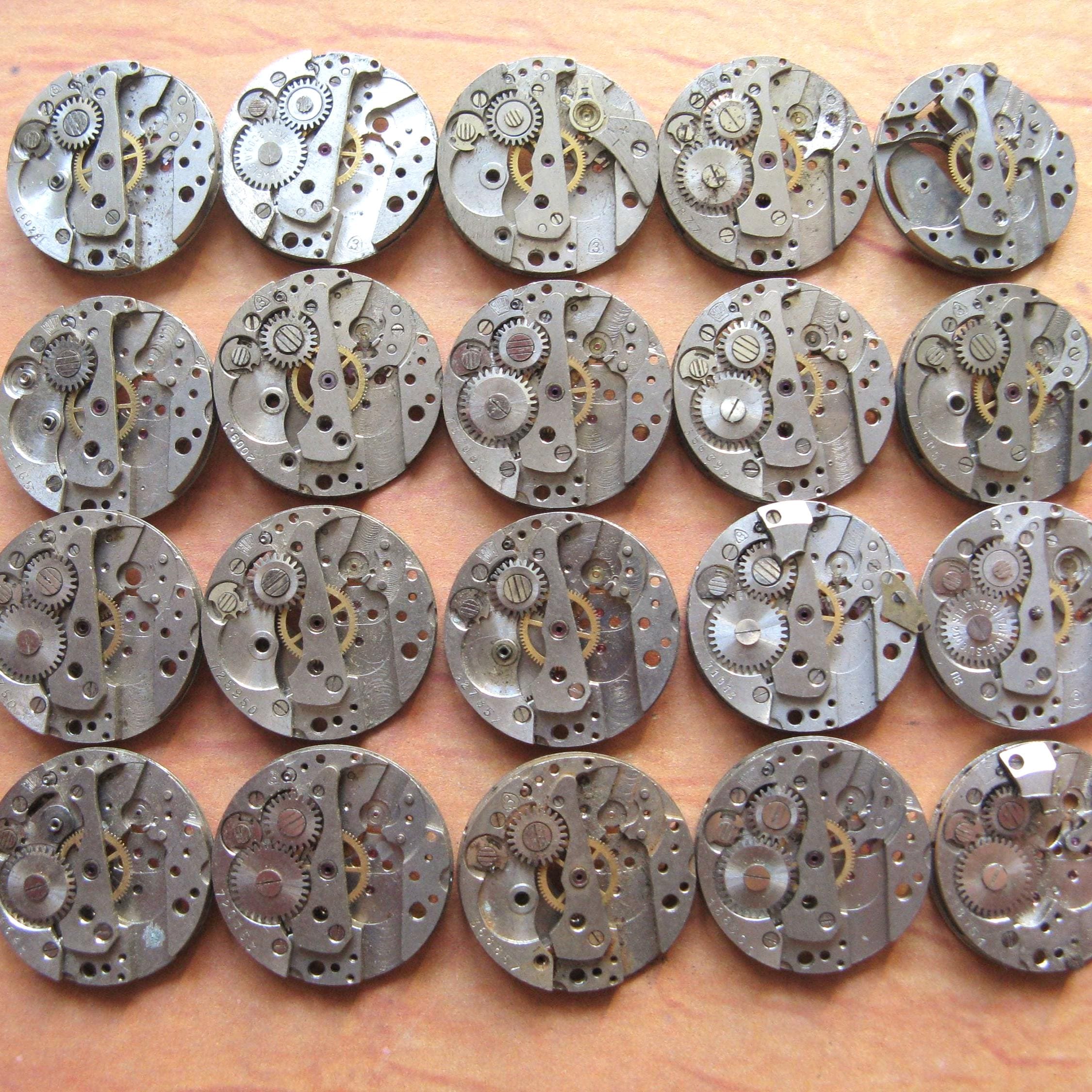 オーダー専用ページ Vintage Watch Movements: Steampunk Supplies, Watch Parts (lot of
