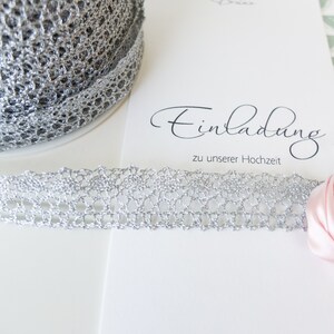 Spitze silber 5m (1,20  Euro/m) Häkelspitze vintage Decor Hochzeit Dekoration Hochzeitsgeschenk DIY Candelle