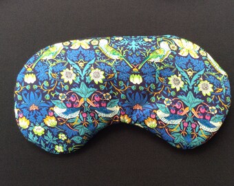 Liberty eye mask, sleep mask, filled with/out lavender, travel mask, sleeping mask, eye mask for yoga, lavender scented eye mask